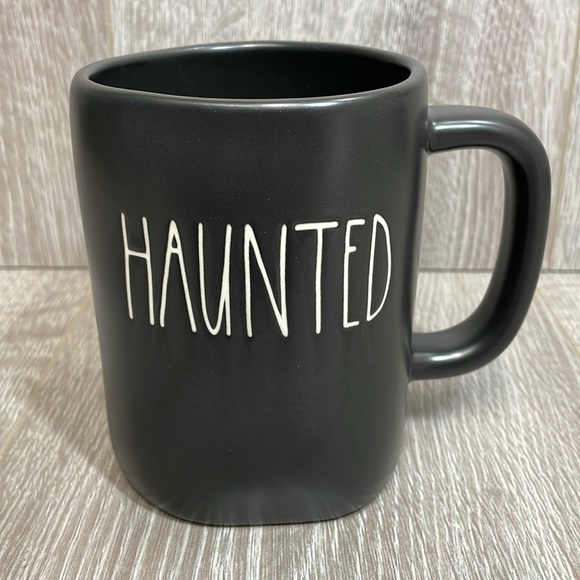 NWT Rae Dunn “HAUNTED” Ceramic Coffee Tea Mug Black - Picture 1 of 6